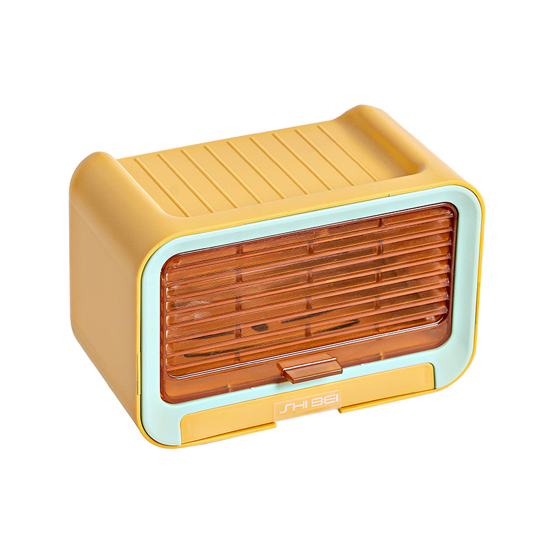 Household Shutters Soap Box Perforation-Free Wall Mounted Double-Row Drain Box Storage Rack Multi-Functional Small Storage Box Item Picture