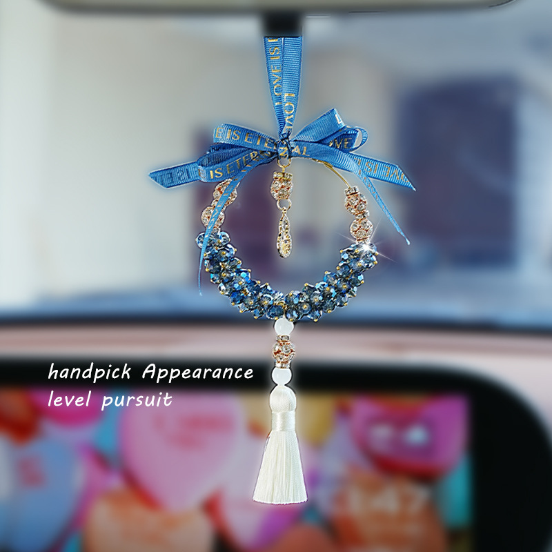 New car pendant crystal gourd, car rearview mirror pendant decoration, creative and fashionable car interior products details Picture