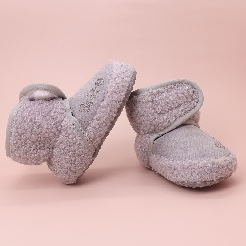 Baby Walking Shoes Autumn And Winter Soft Soled Snow Boots Plus Cashmere Warm Boys And Girls Baby 2022 New Children's Shoes Specification drawing
