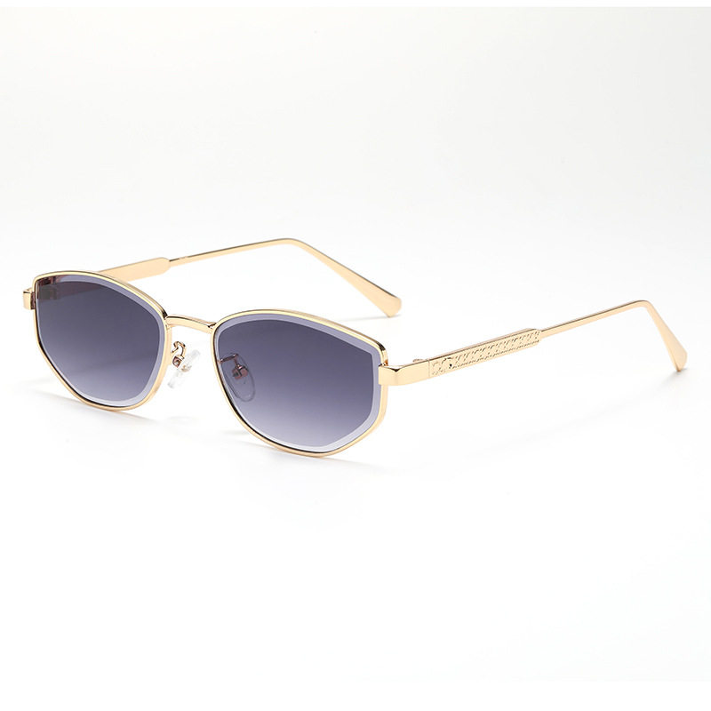 New European and American fashionable women's sunglasses, UV-resistant men's driving glasses, natural and versatile decorative sunglasses Specification image