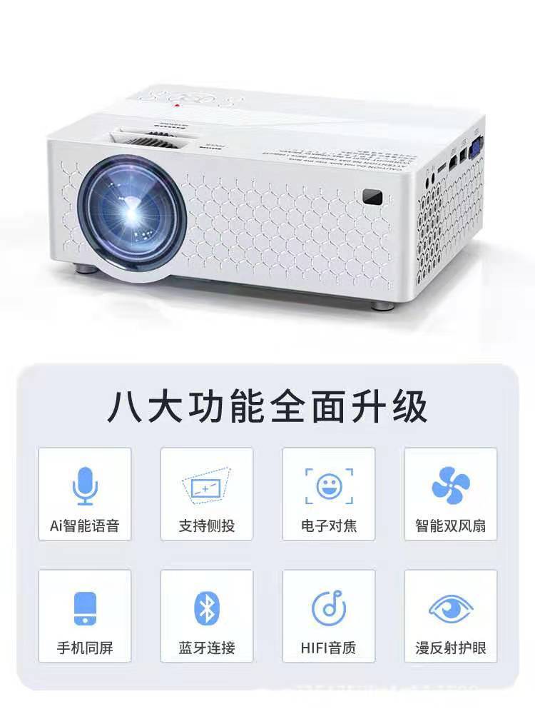 The new A6 projector is a home wifi wireless all-in-one machine and a high-definition 4k mini projector for home use details Picture