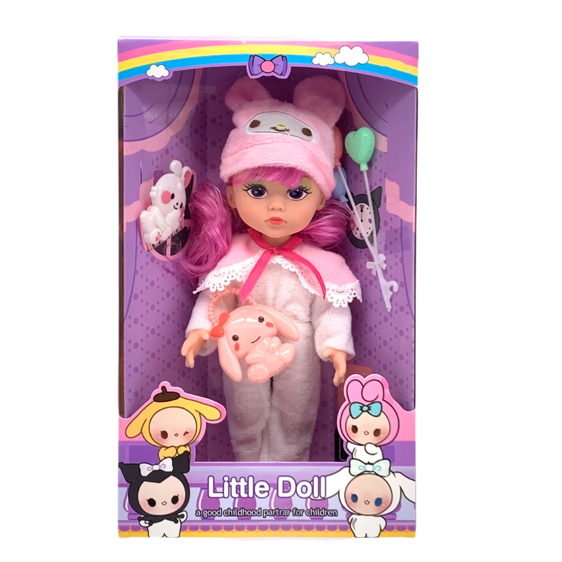 Cross-border foreign trade toys, 10-inch Kuromi Little Devil Vinyl Doll, Cinnamon Dog Music figurine from Sanrio, Japan Application Scenario