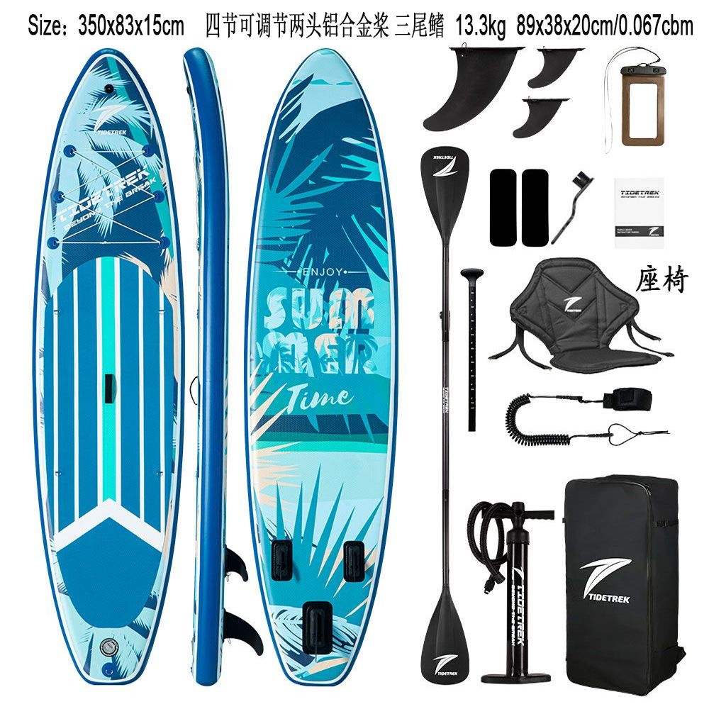 Green Light Forest Inflatable Stand-up Paddleboard Set with accessories, backpack, adjustable paddle, SUP surfboard pic 24