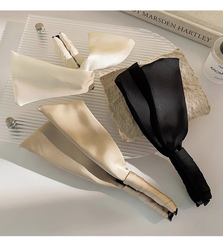 韩版高级感缎面气质兔耳朵香蕉夹竖夹2025新款高档后脑勺抓夹发夹详情27