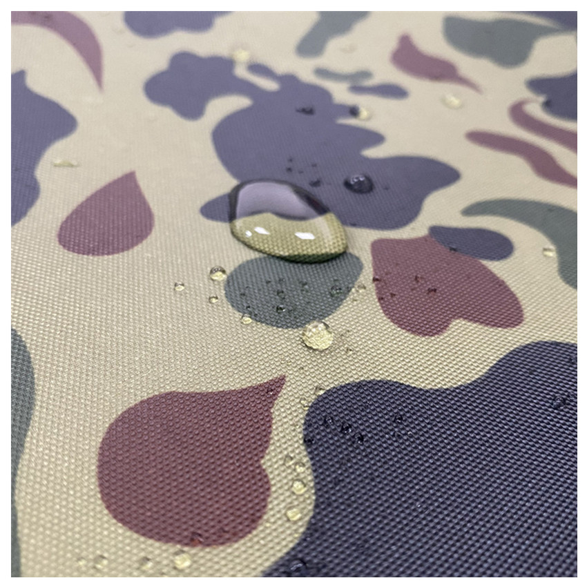 加密450D涂银防晒防水牛津布面料 迷彩防水布料 抗紫外线雨蓬布料白底实物图