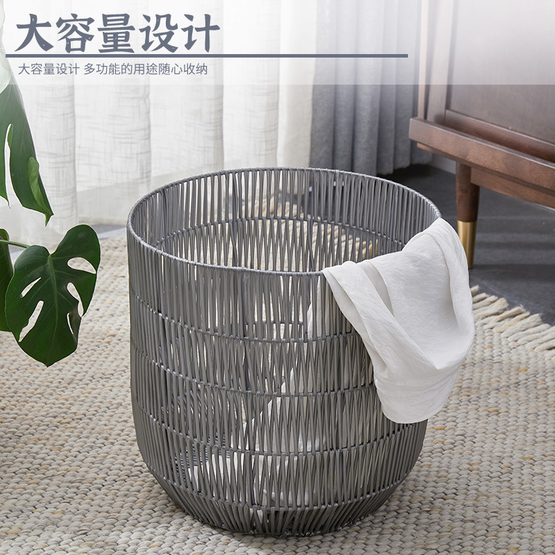 Wrought iron storage basket Clothes storage basket