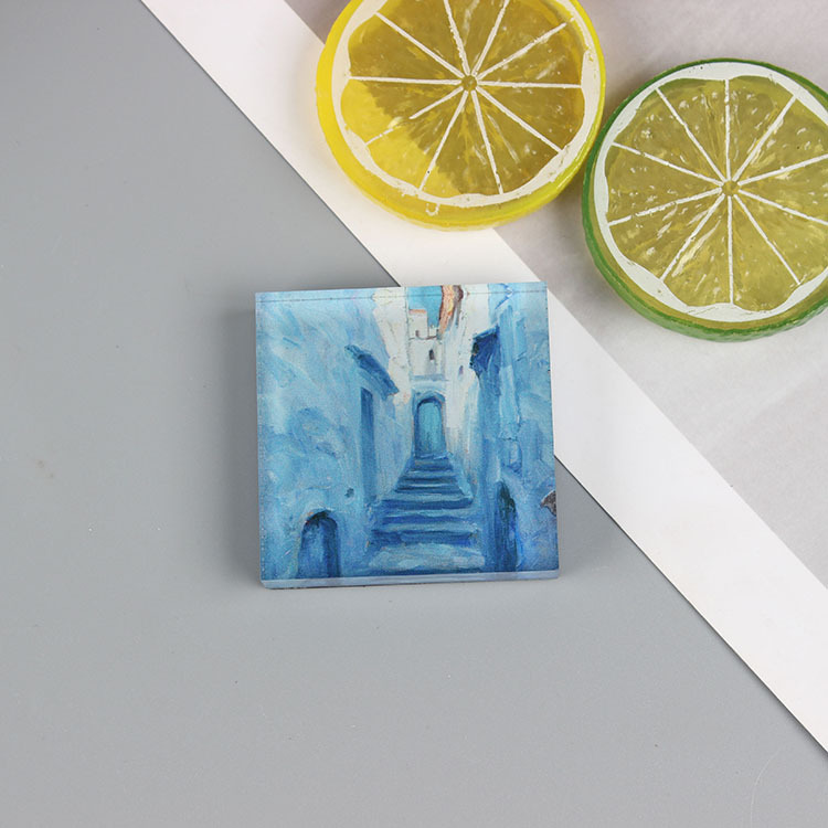 Refrigerator Sticker Decorative Acrylic Famous Painting Oil Painting Creative Refrigerator Sticker Decorative Magnet Magnet Magnet Sticker Creative Application Scenario