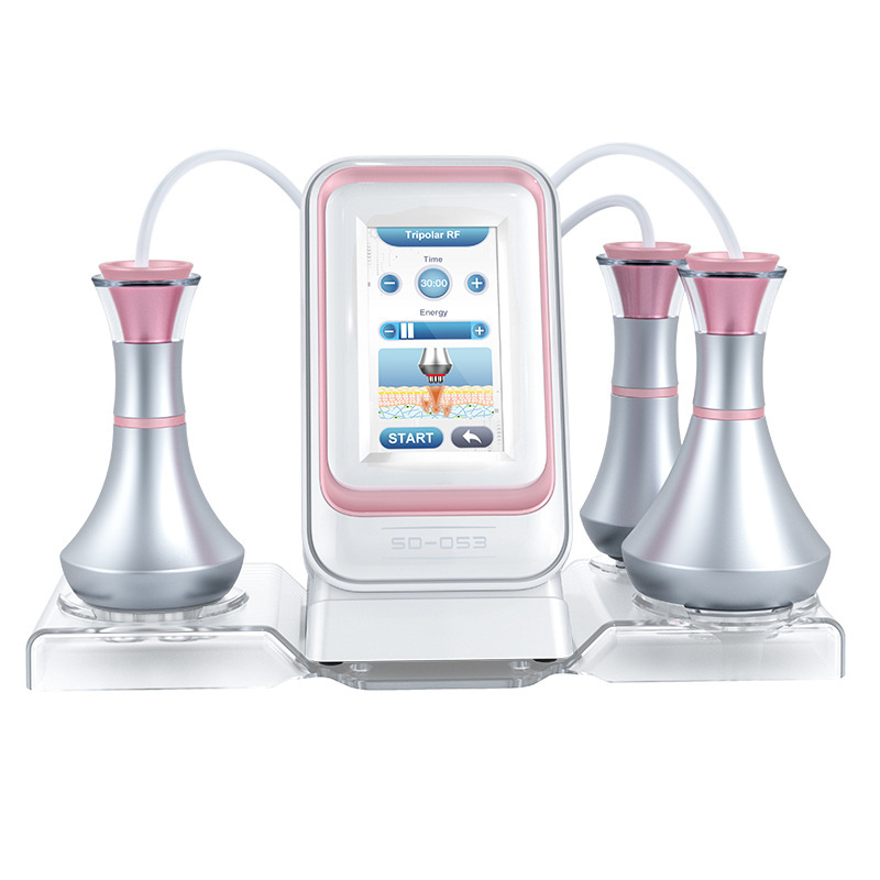 The new three-in-one 80K air beauty device with negative pressure RF is introduced into the metal head shaping body care machine for cross-border use Item Picture