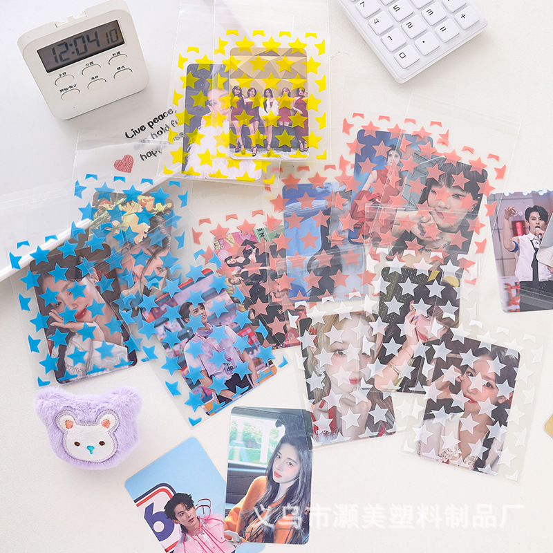 In-stock transparent opp star self-adhesive bags, small card packaging bags, Polaroid protective bags, card sleeves, repackaging Application Scenario