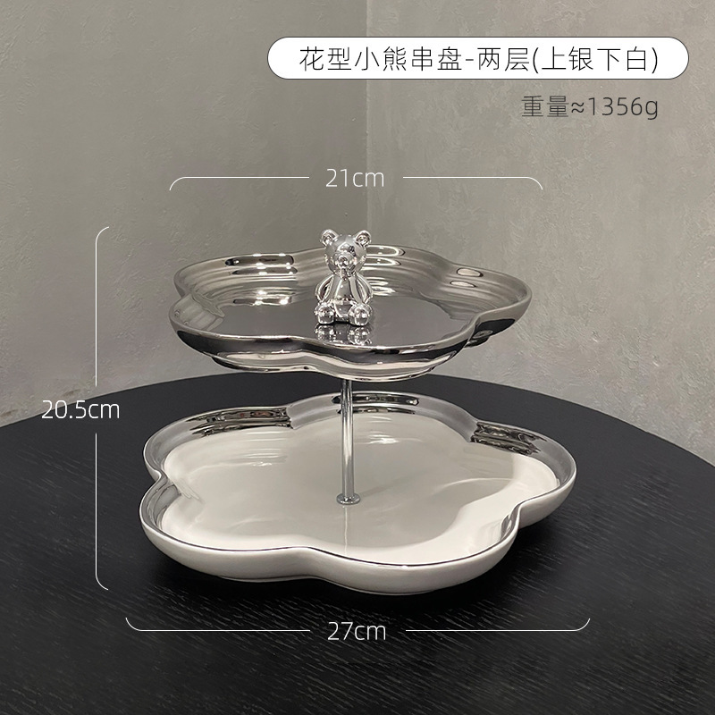 Electroplated bear fruit plate Application Scenario
