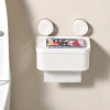 Cross-border best-selling tissue box, bathroom wall-mounted waterproof toilet paper box, non-perforating toilet toilet paper, tissue paper storage Application Scenario