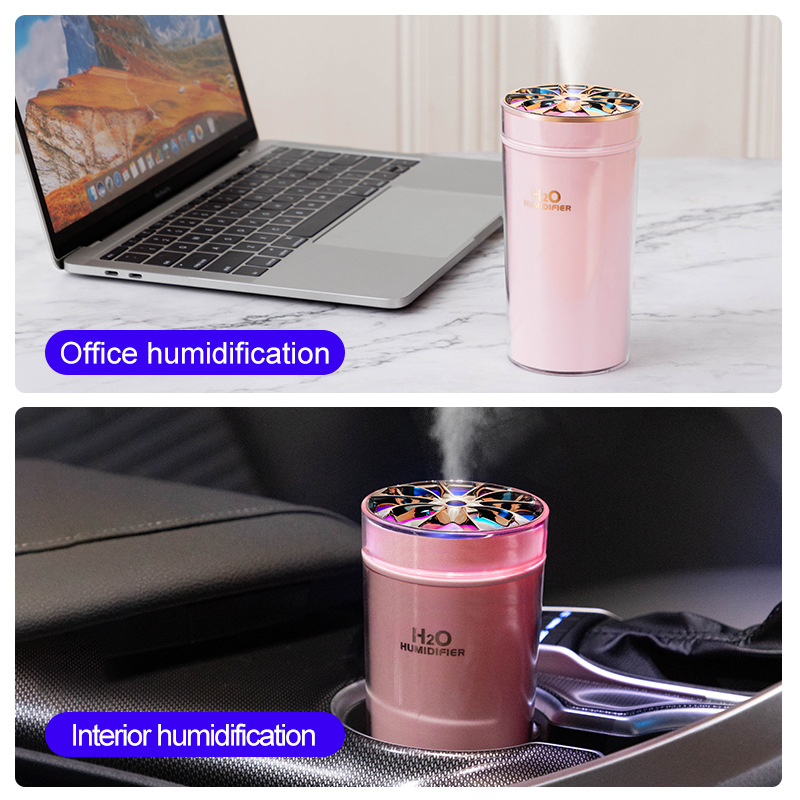 New cross-border car humidifier colorful atmosphere light aromatreatment humidifier desktop running horse lamp source manufacturers Application Scenario