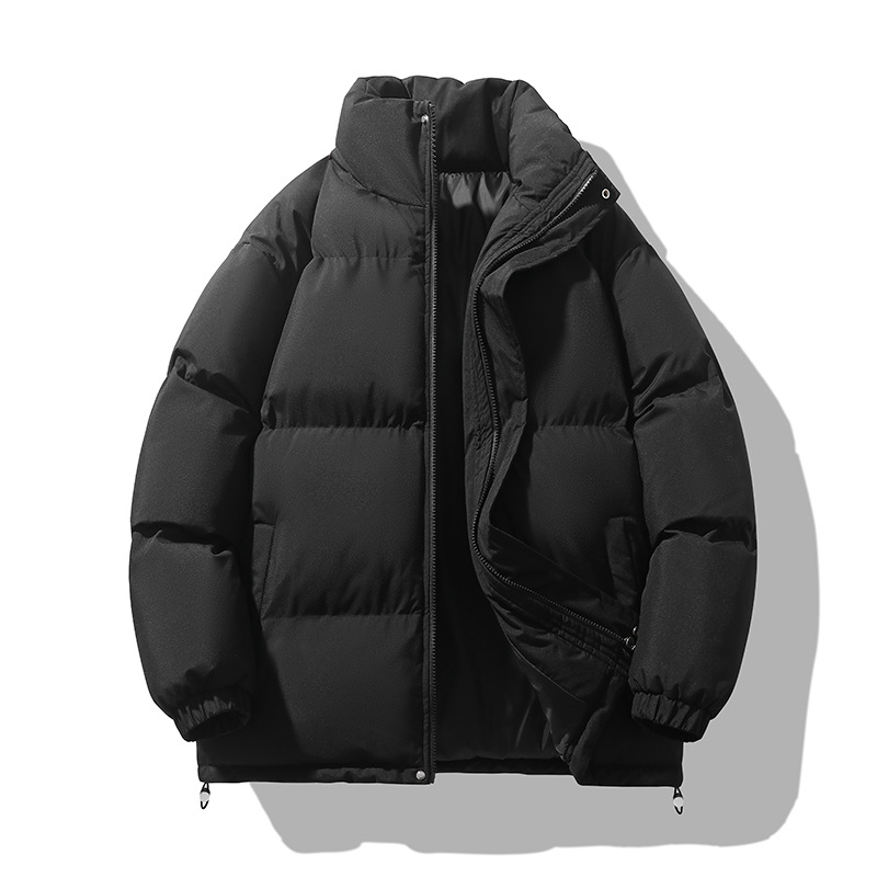 跨境版羽绒棉服男士外套冬季加厚保暖情侣面包服欧码宽松立领棉衣