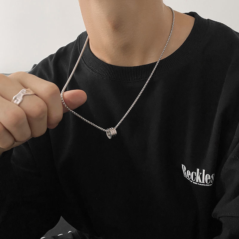 Titanium Steel Hip Hop Chain on display