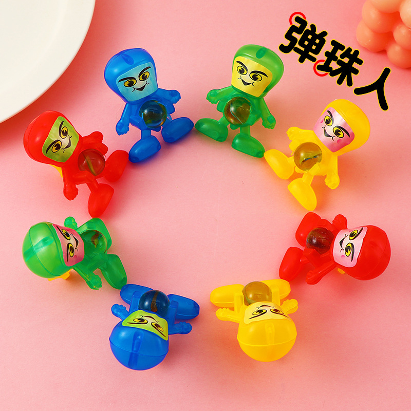 弹珠超人发射机甲战士组装变形机器人警察儿童拼装模型玩具小礼物