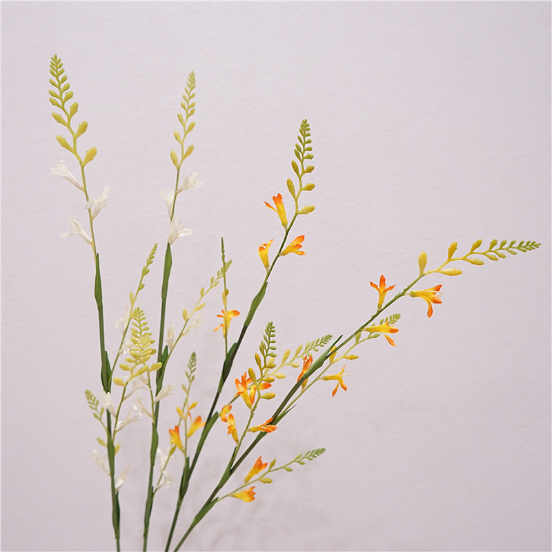 Flame Orchid High Quality Simulation Flower Home Decoration Living Room Tea Table Flower Arrangement Matching Sample Room Flower Photography Props details Picture
