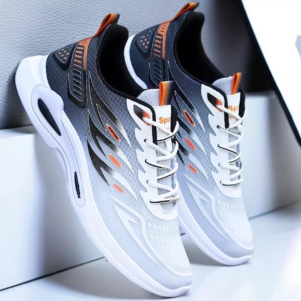 Men's Shoes 2024 New Fashion Trend Network Sports Casual Shoes Students Soft Sole Comfortable Running Shoes