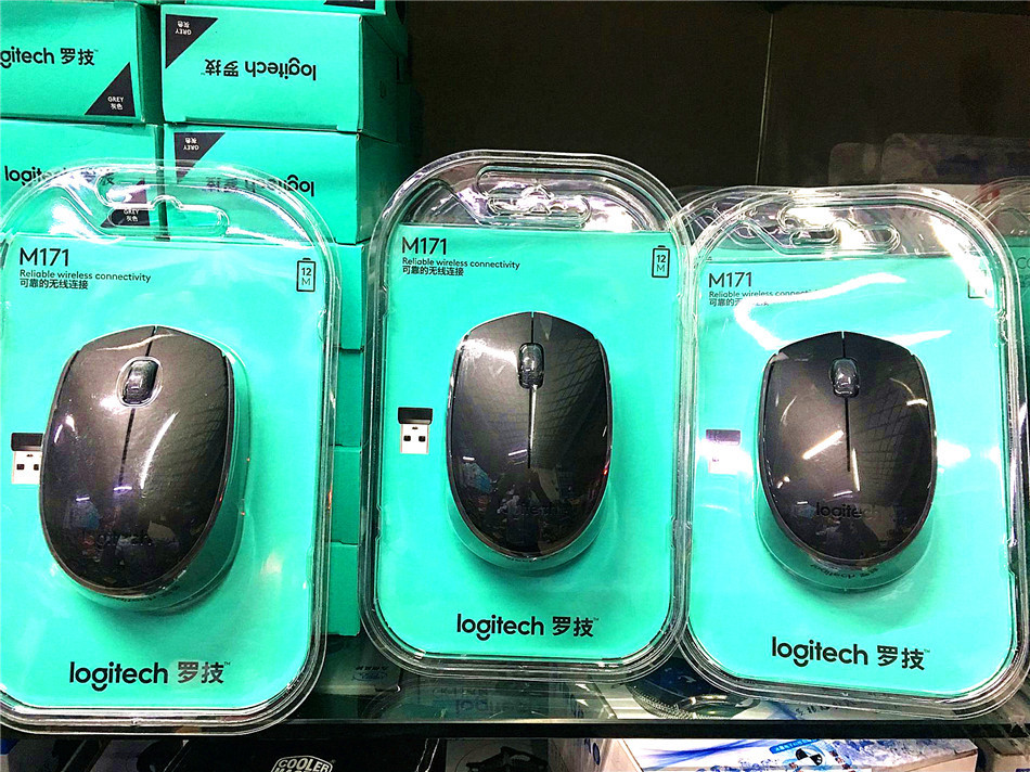 罗技M171无线鼠标光电笔记本电脑M165/M185升级无线办公游戏鼠标