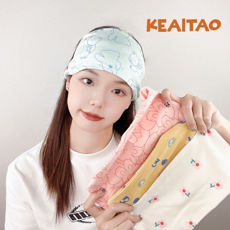 Keai Tao postpartum windproof hair band, pregnant women's headscarf, multi-functional pile cap, postpartum pure cotton breathable hair band details Picture