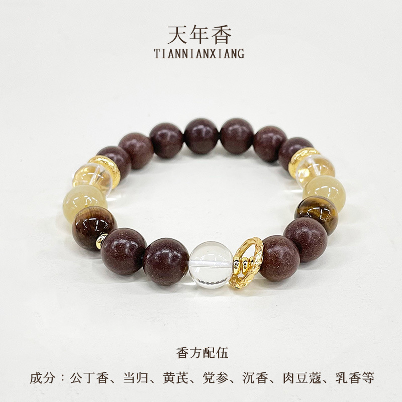 The same type of traditional Chinese medicine fragrant bead bracelet is selling well across the Internet. It is a natural handcrafted Astragalus medicinal fragrant bead and a decorative Buddhist bead bracelet Application Scenario