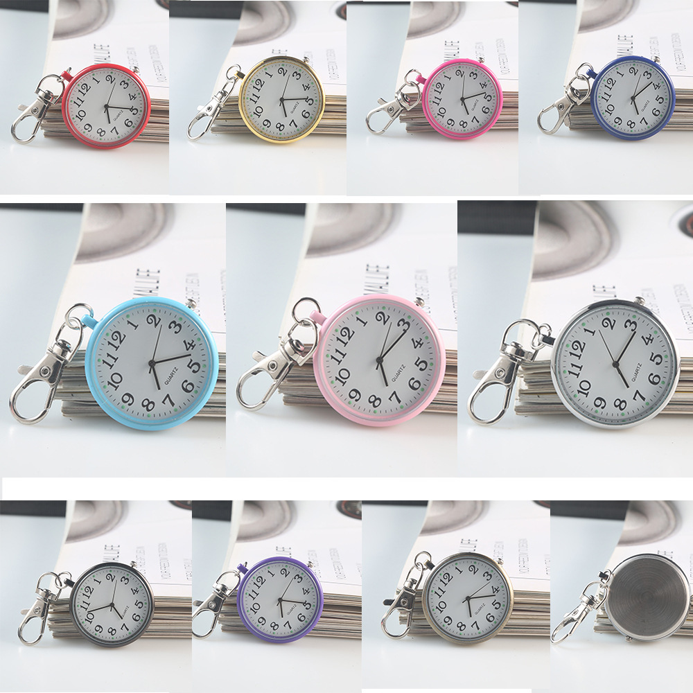 The exam-specific pocket watch has a clear large number of characters. It is a keychain hanging watch for the elderly, children and students. The nurse's watch only shows the time