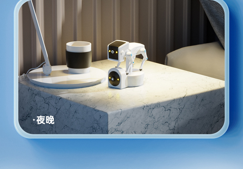 Wireless wifi dual-eye robot dog camera, 2-megapixel motion detection night vision surveillance camera pic 11