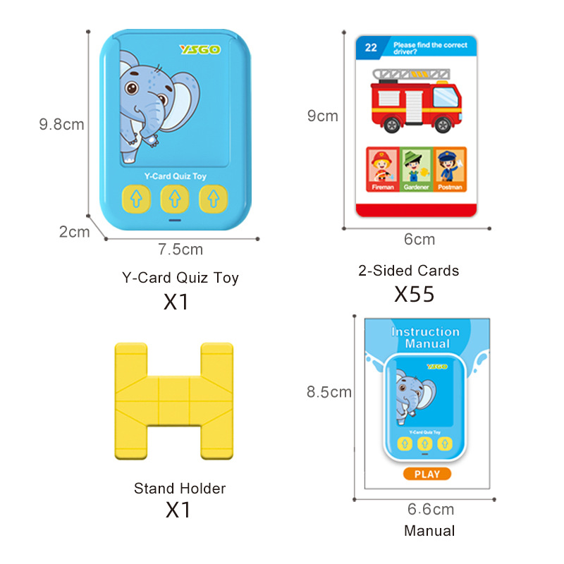 Best-selling cross-border new English card learning machine, children's intelligent toy, English audio early education machine Specification image