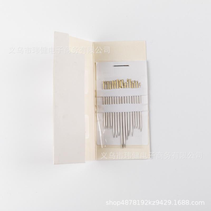 Needle For The Blind Convenient Double Hole Sewing Needle For The Elderly Needle Without Threading Needle Diy Sewing Tool Side Threading Needle details Picture