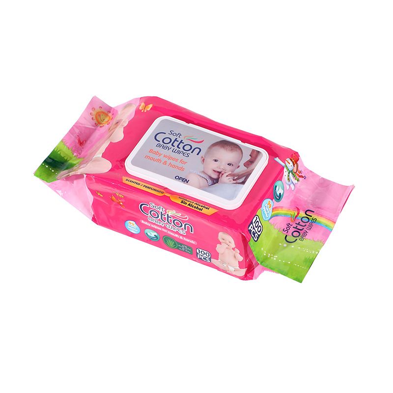 100-Piece Baby Hand And Mouth Wipes Clean And Wipe Household Facial Cleanser Disposable Wet Wipes Item Picture