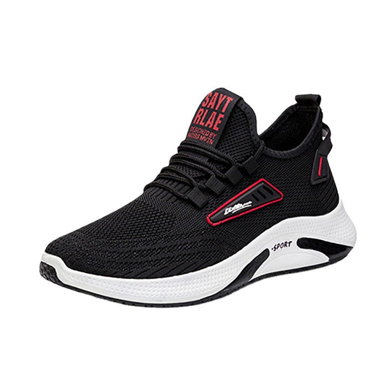 Men's Sports Shoes 2022 New Fly-Woven Mesh Casual Shoes Cross-Border Wholesale Running Shoes Trend Men's Shoes Spring Item Picture