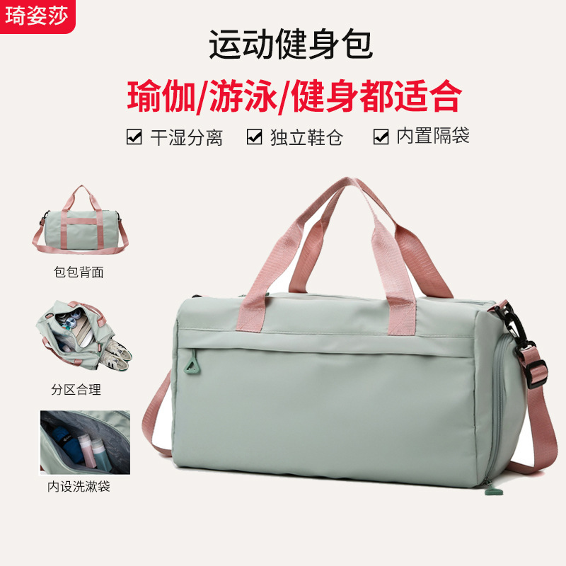 帆布女包实物图
