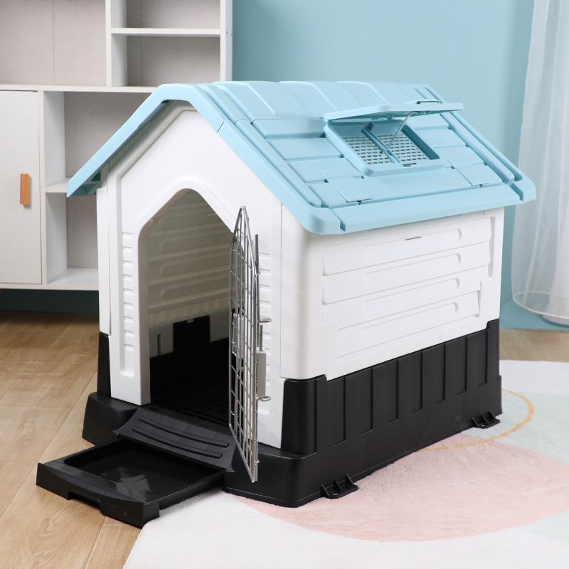Factory direct sales of summer dog houses with skylights, all-season compatible, detachable, washable and foldable medium and large-sized dog houses and dog cages details Picture
