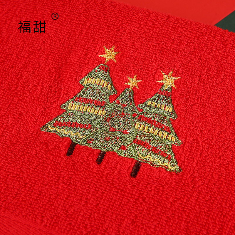 Forsweet Cotton Towel Can Be Embroidered Absorbent Soft Face Towel Lovely Christmas Gifts Can Be Installed Matching Gift Box Reservation Application Scenario