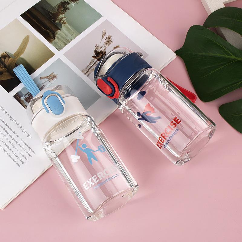 玻璃杯/高硼硅玻璃杯/弹跳盖产品图