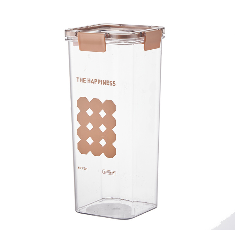 G70 Creative Timing Date Sealed Jar Moisture-proof Transparent Kitchen Storage Jar, Grain, Snack and Pet food Storage Box Item Picture
