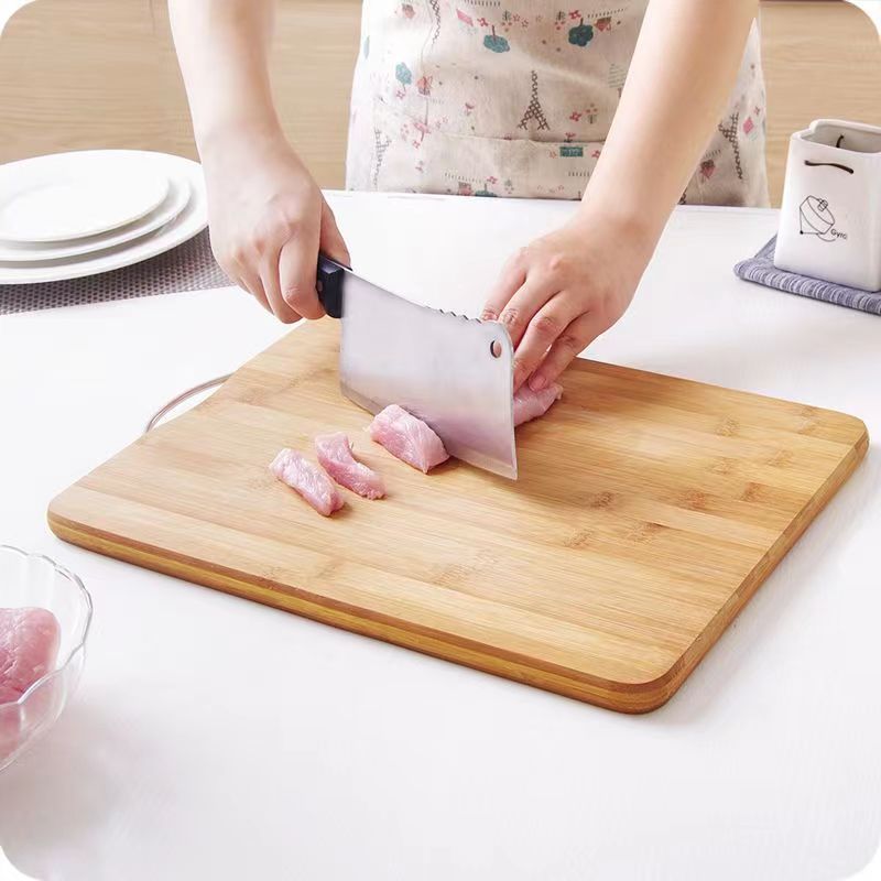 Wan Xin Jia Affordable Technology Bamboo Chopping Board Thickness 2.0Cm Cutting Vegetables Cutting Meat Bamboo Chopping Board Home Chopping Board Rod Surface Cutting Board details Picture