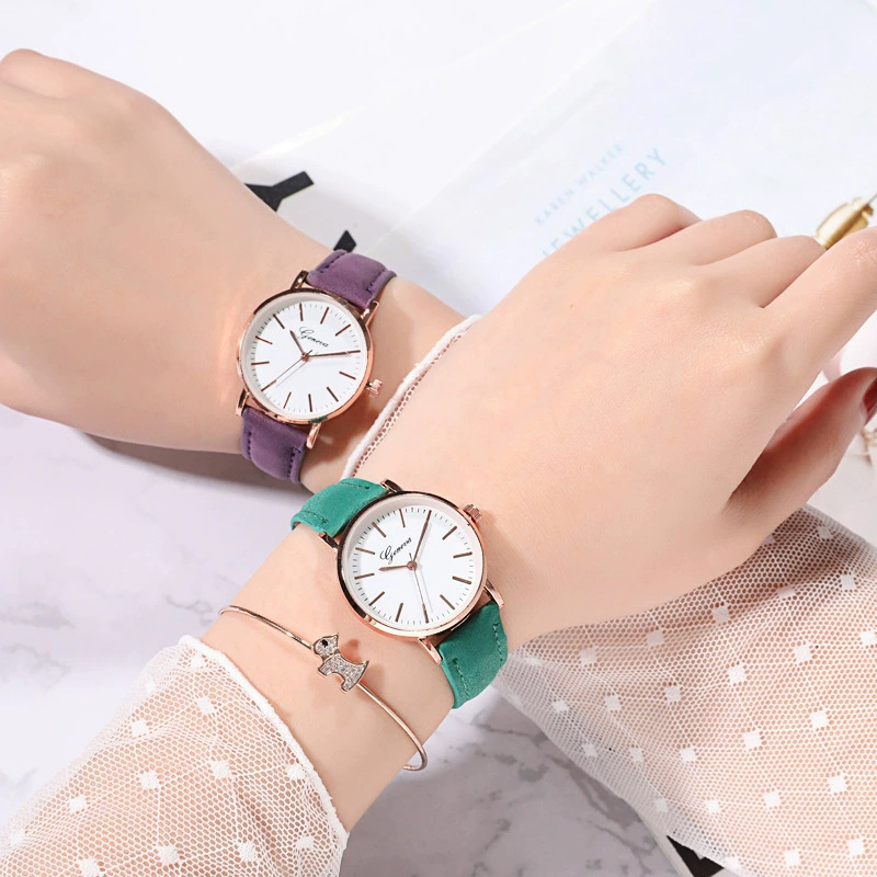 "2025 Men's and women's watches, ultra-thin and simple leather strap men's wristwatches, quartz watch manufacturer, wholesale in stock, one-piece consignment.