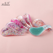 New clear comb Anti-tangle massage comb Smooth Hair comb Cute plastic hair comb Cartoon children's comb
