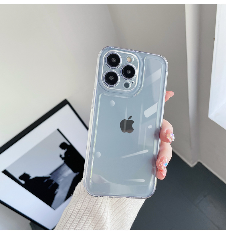 Suitable for the new iphone17 phone case 16Pro, Apple transparent hollow case, thickened silicone TPU anti-drop soft case pic 12