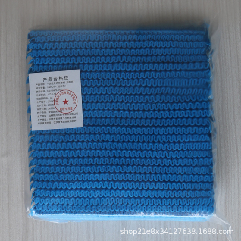 Wholesale disposable non-woven fabric caps, dust-proof and anti-hair loss mushroom caps, food factory workshop head covers, net strip caps details Picture