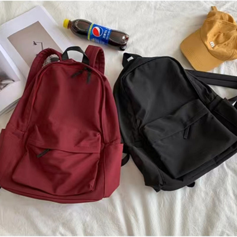 Wholesale of large-capacity Korean Harajuku college student backpacks and high school Ins-style backpacks for girls Specification image