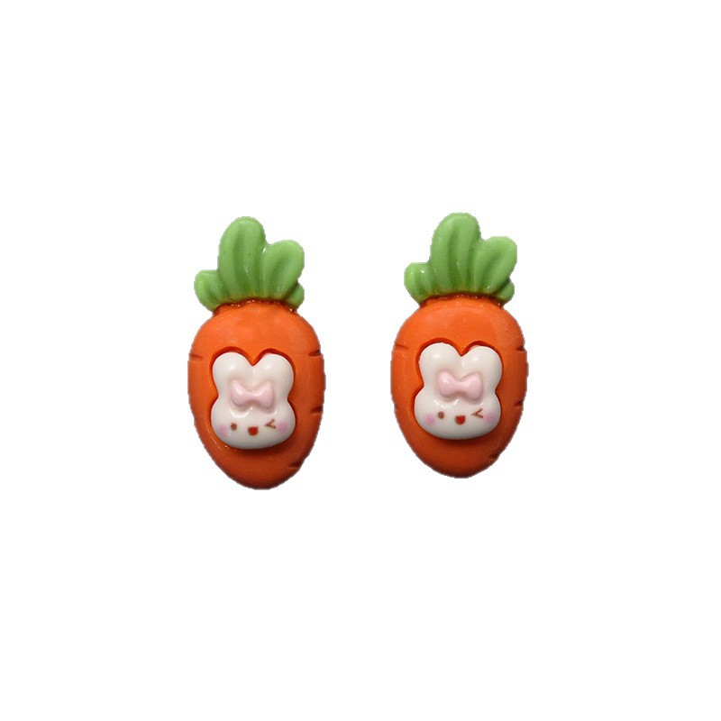 diy resin cream phone case, resin accessories, handmade hair clip, hair tie, resin jewelry material package for radish Little Rabbit Item Picture