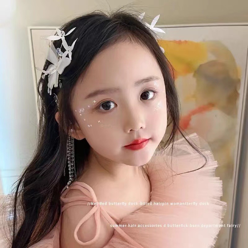 Children's Super Fairy Hairpin Headpiece Girl Princess Little Girl Hairpin Headpiece Show Dance Host Hairpiece Item Picture