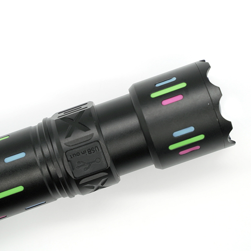 Wholesale of new outdoor camping patrol long-range rechargeable zoom telescopic portable aluminum alloy mountain flashlights Application Scenario