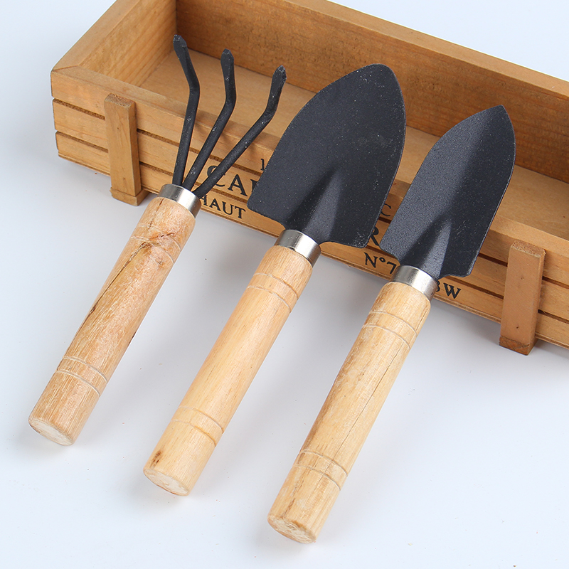 铲子园艺盆栽种菜铲子小种花花园大号松土小工具三件套室内花卉