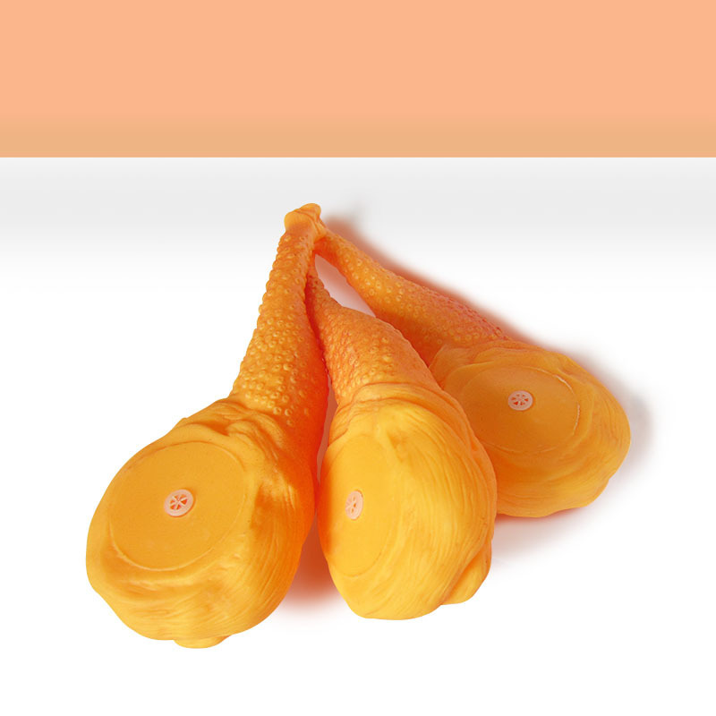 Duck leg rubber sound-making duck leg pet toy, dog training, intelligence, teething and cleaning toy Specification image