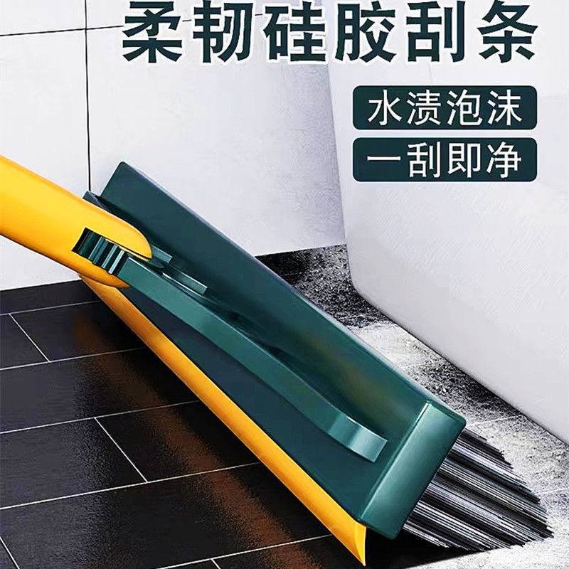 Toilet Brush And Wiper One Hair Replacement Bathroom Floor Brush Tile Toilet Two-In-One Clean Brush Bristles Application Scenario