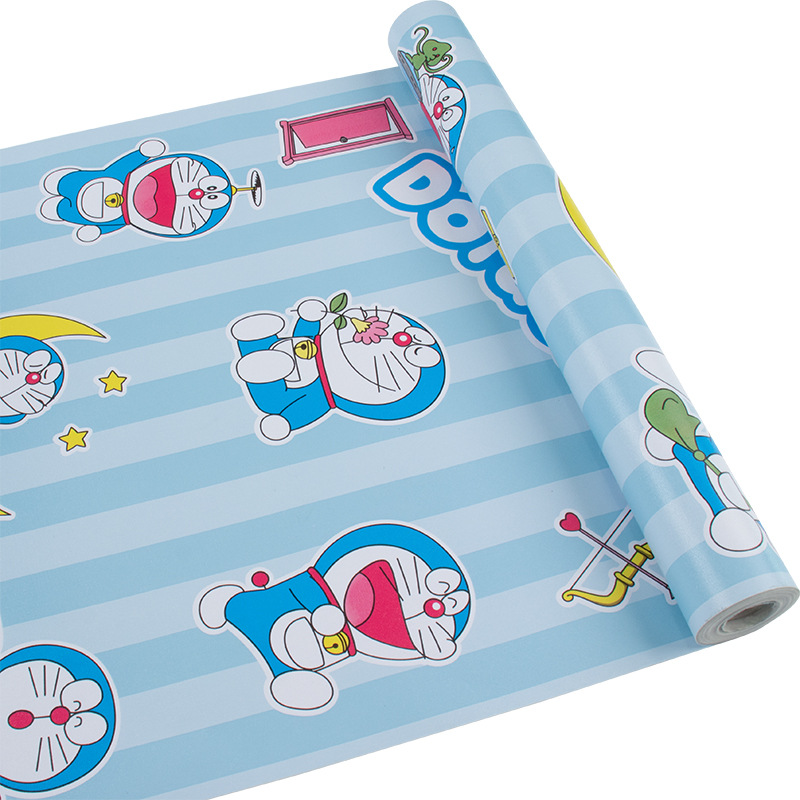 Self-Adhesive Wallpaper Wholesale Dormitory Cartoon Pvc Instant Post Bedroom Desktop Warm Background Wall Paper Sticker Item Picture