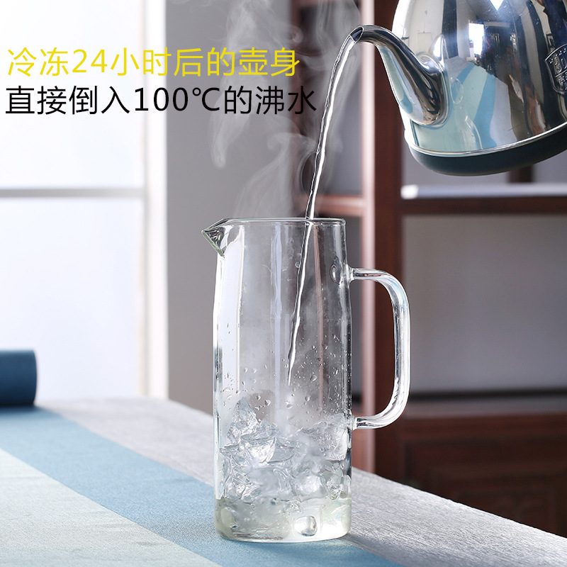 陶瓷冷水壶/塑料水壶带托盘/琉璃果汁缸/条纹壶/塑料水壶细节图