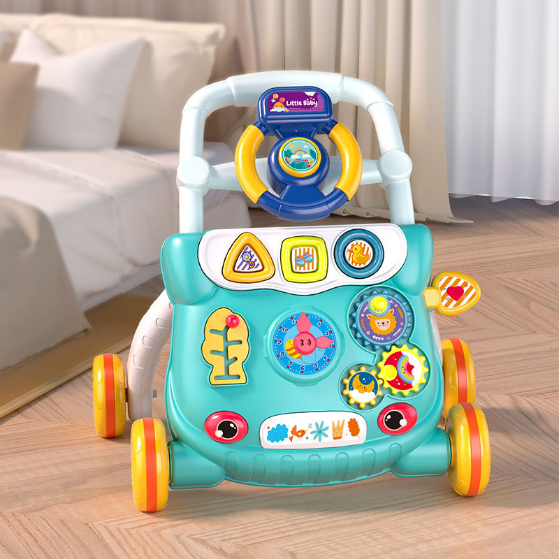 跨境热销婴儿学步车玩具儿童音乐滑行宝宝防侧翻多功能手推助步车产品图